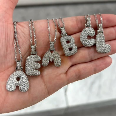 Collar de burbujas en plata