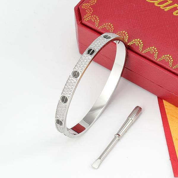 Pulsera de diamantes de 3 filas