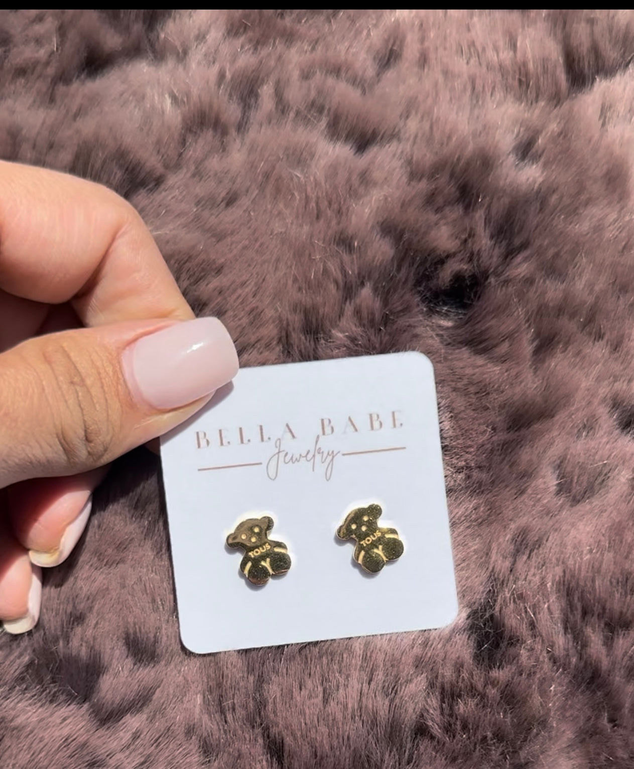 Pendientes de osito de peluche
