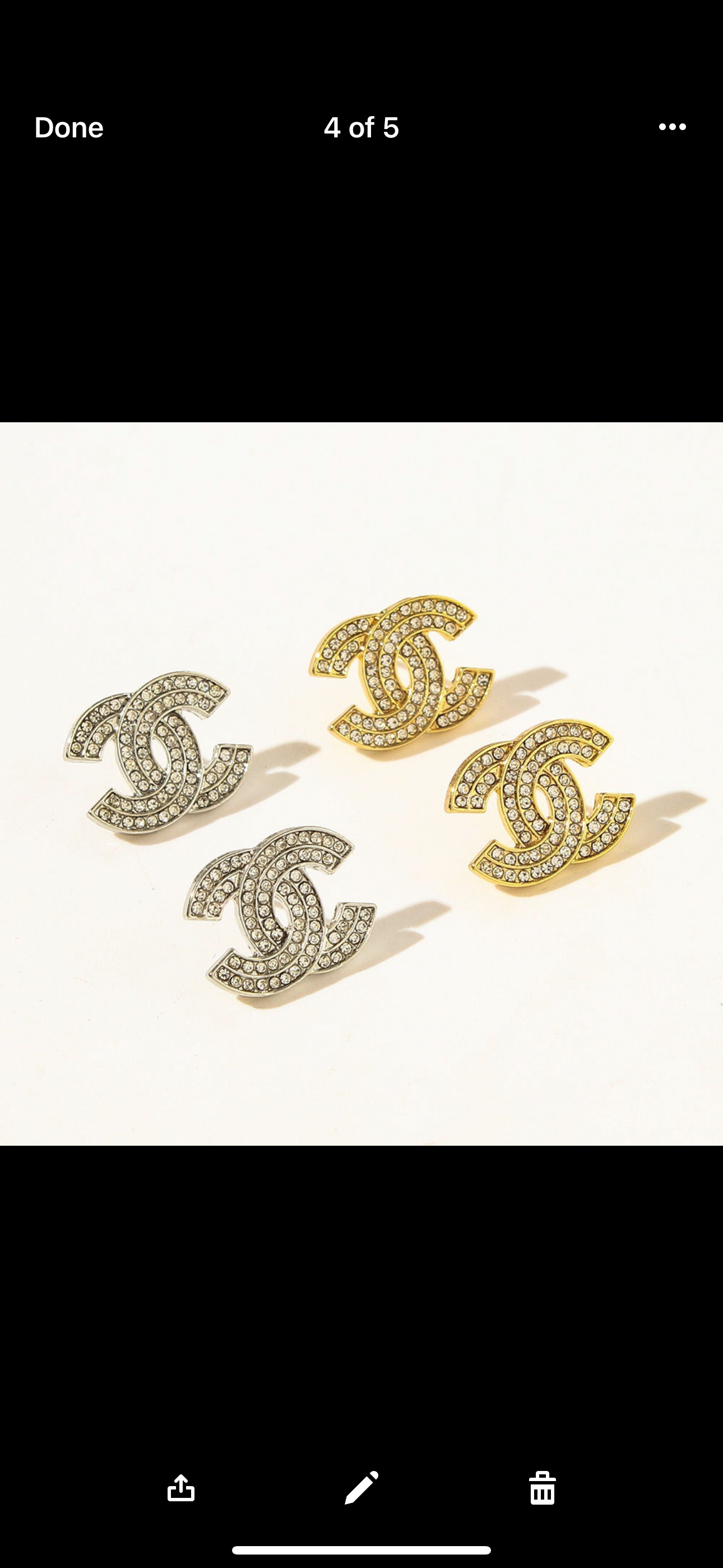Pendientes de doble C