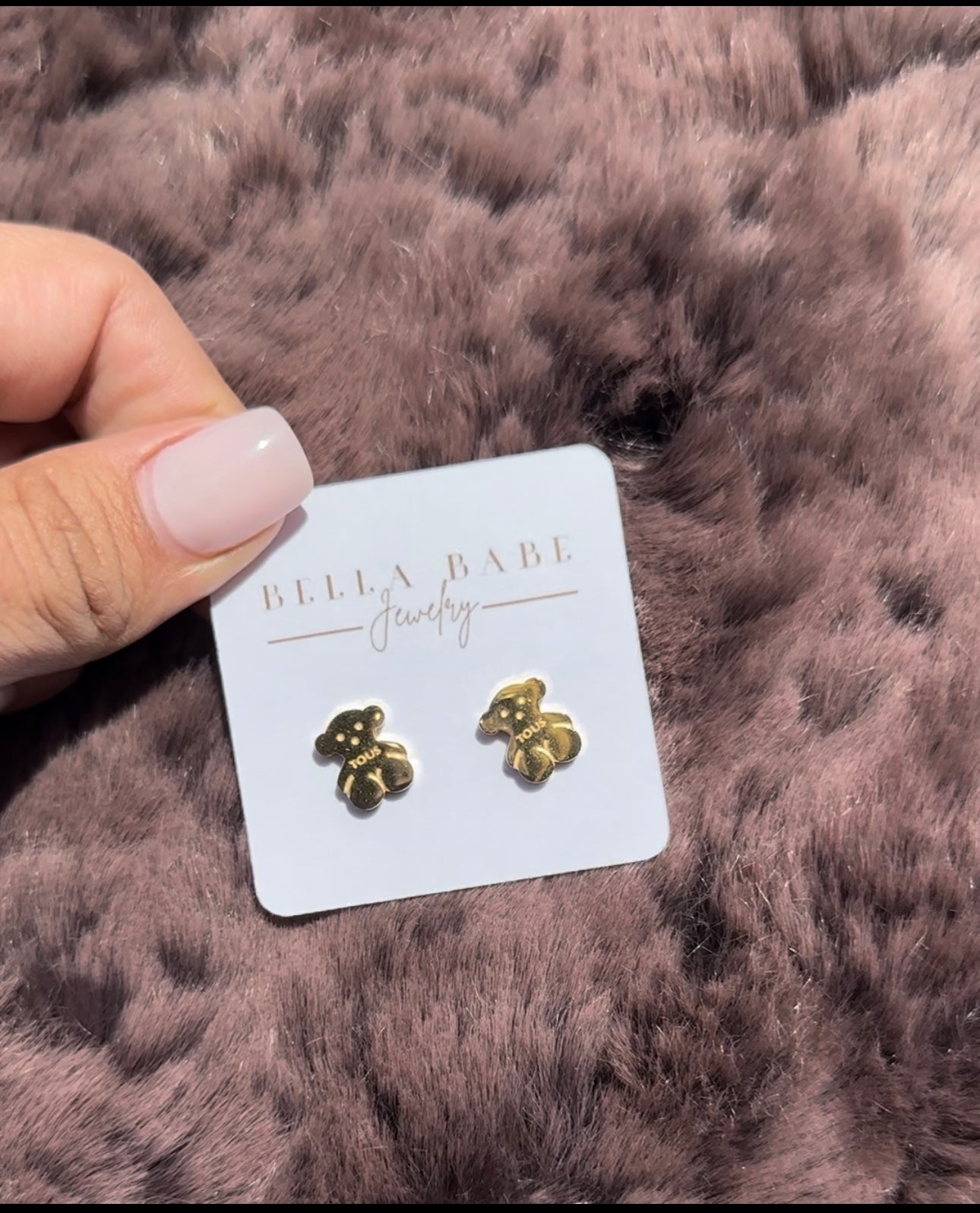 Pendientes de osito de peluche