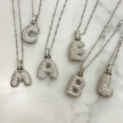 Collar de burbujas en plata