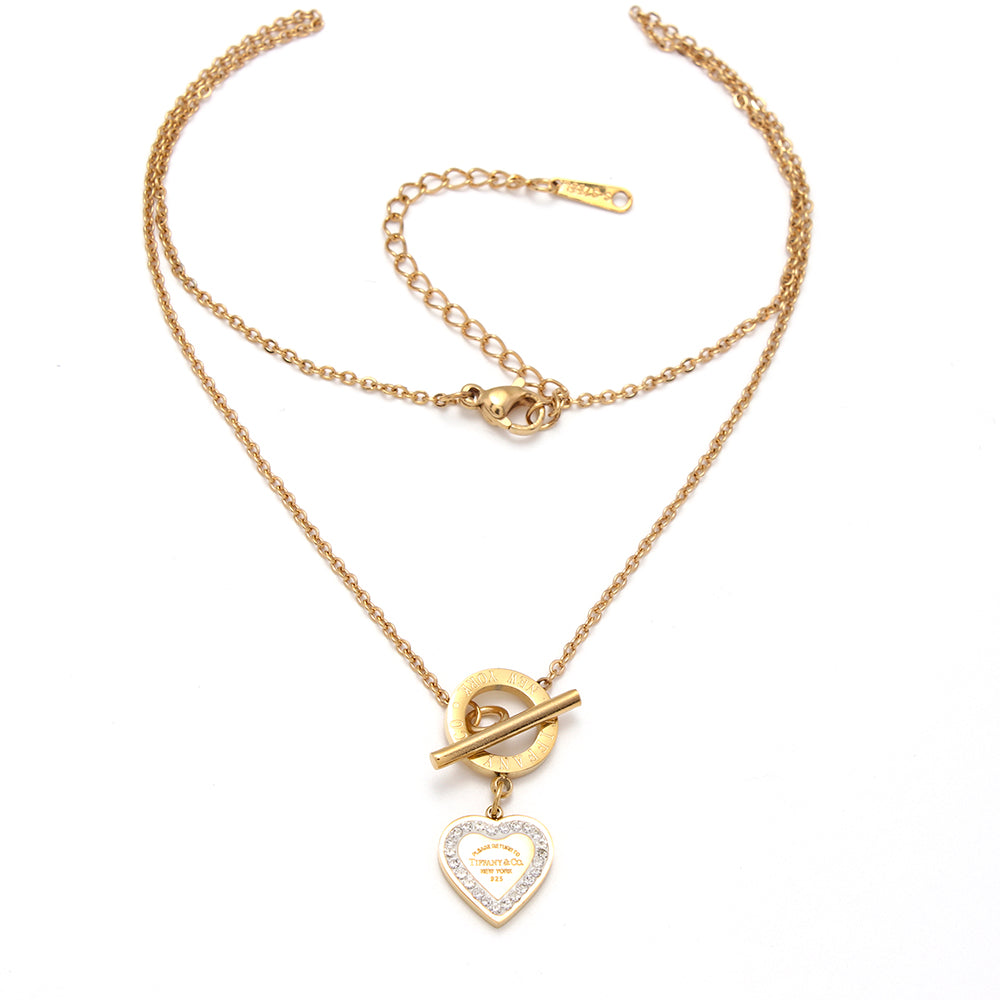 Heart tiff necklace