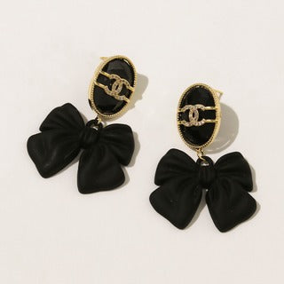 Bow tie earrings