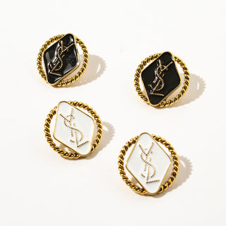 Ys stud earrings