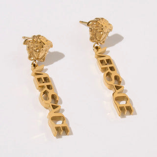 Versus drop earrings