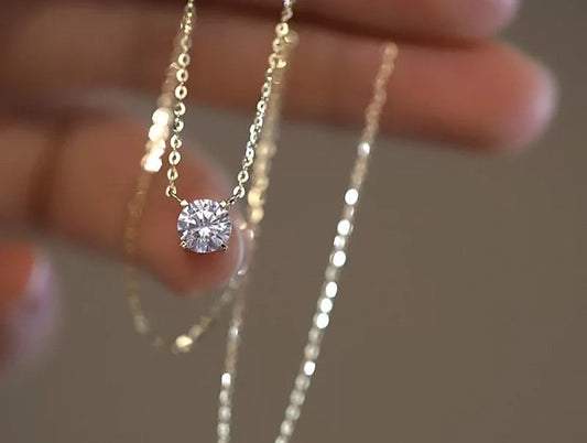 Round bling necklace