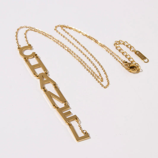 Cha drip down necklace