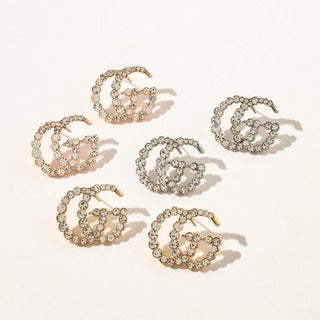 G sparkle earrings