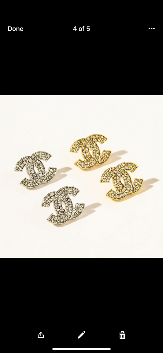 Double C earrings