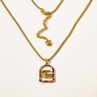 G Tri color necklace