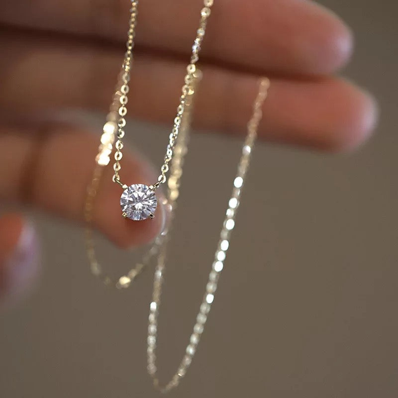 Round bling necklace