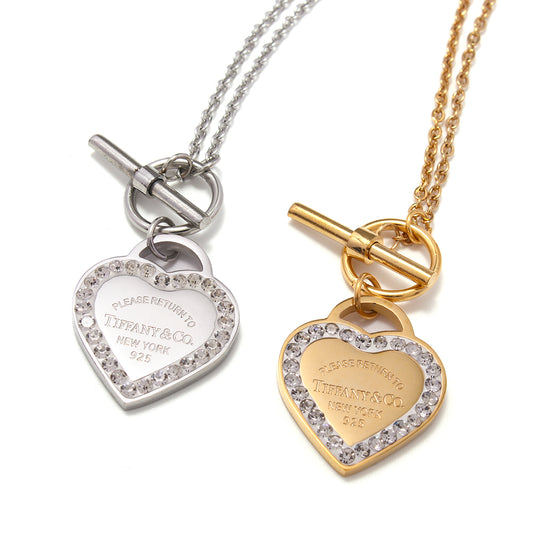 Heart tiff necklace