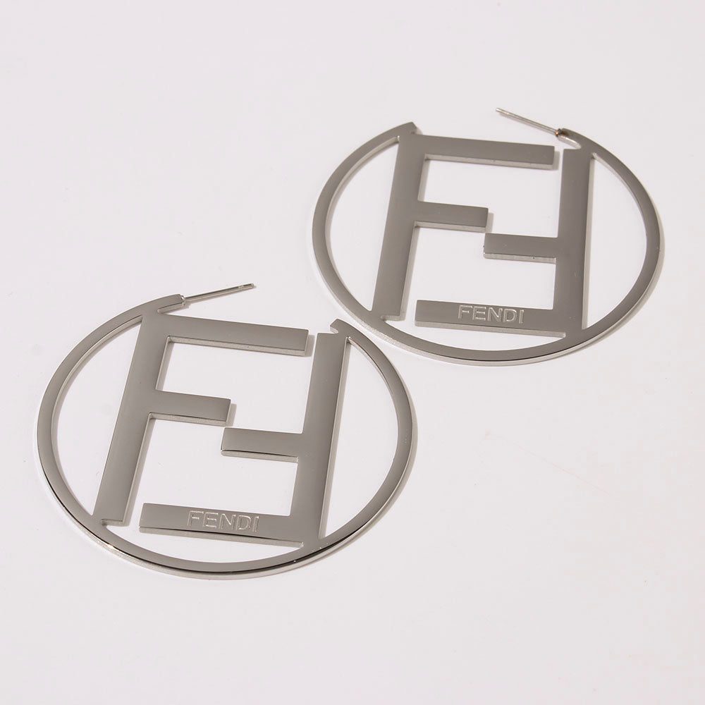 F Hoops earrings