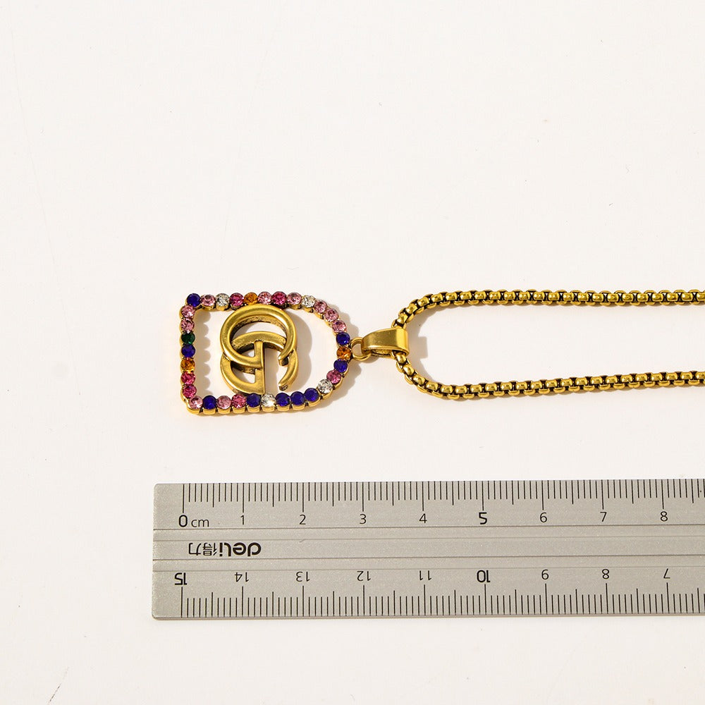 G Tri color necklace