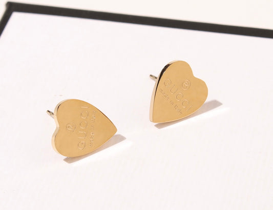 G cute heart earrings