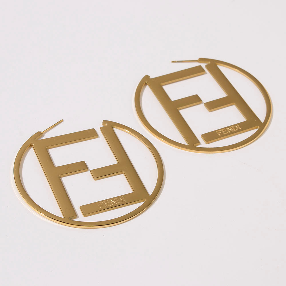 F Hoops earrings