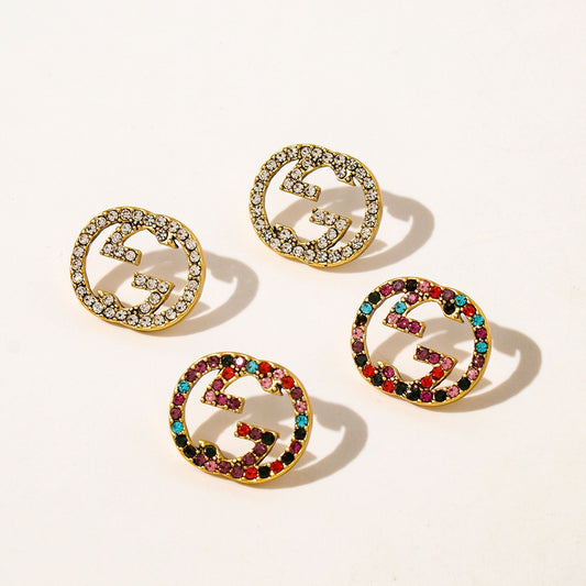 G shine multi color earrings