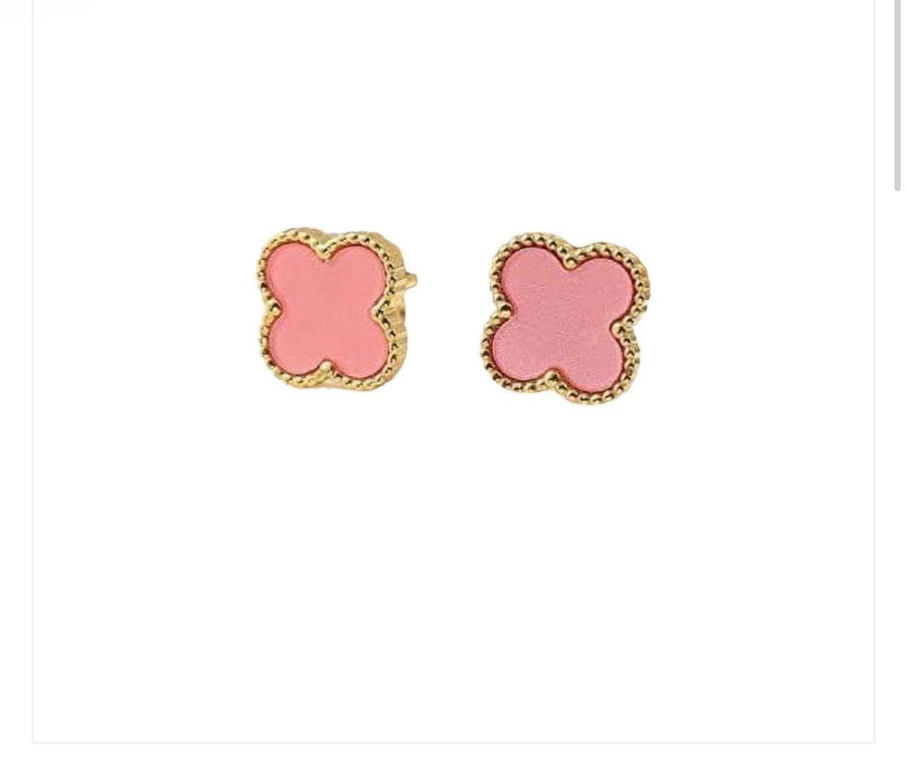 Clover girl earrings